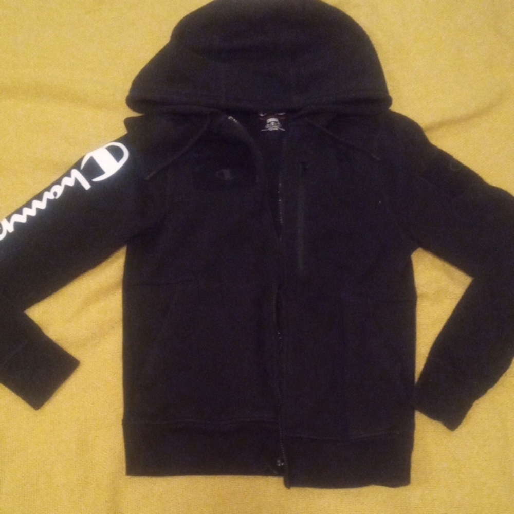 Champion Kids Black Zip-Up Hoodie